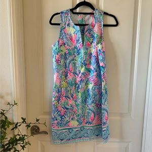 LILLY PULITZER  Dress Size 4 Cotton Mermaid Dress Blue